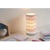 Cute Fox Lamp Lampe à poser max.20W E27 Blanc/Rose 230V tissu/métal