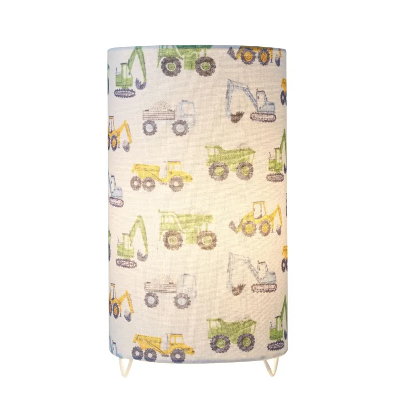 Lampe à poser Cute Tractor Lamp max 20W E14 Blanc/Multicolore 230V tissu/métal
