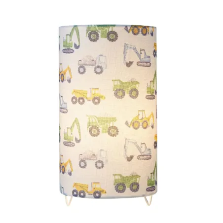 Lampe à poser Cute Tractor Lamp max 20W E14 Blanc/Multicolore 230V tissu/métal