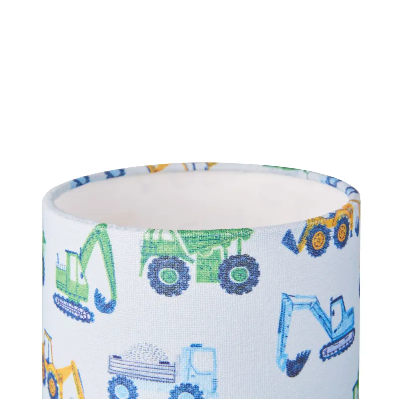 Lampe à poser Cute Tractor Lamp max 20W E14 Blanc/Multicolore 230V tissu/métal