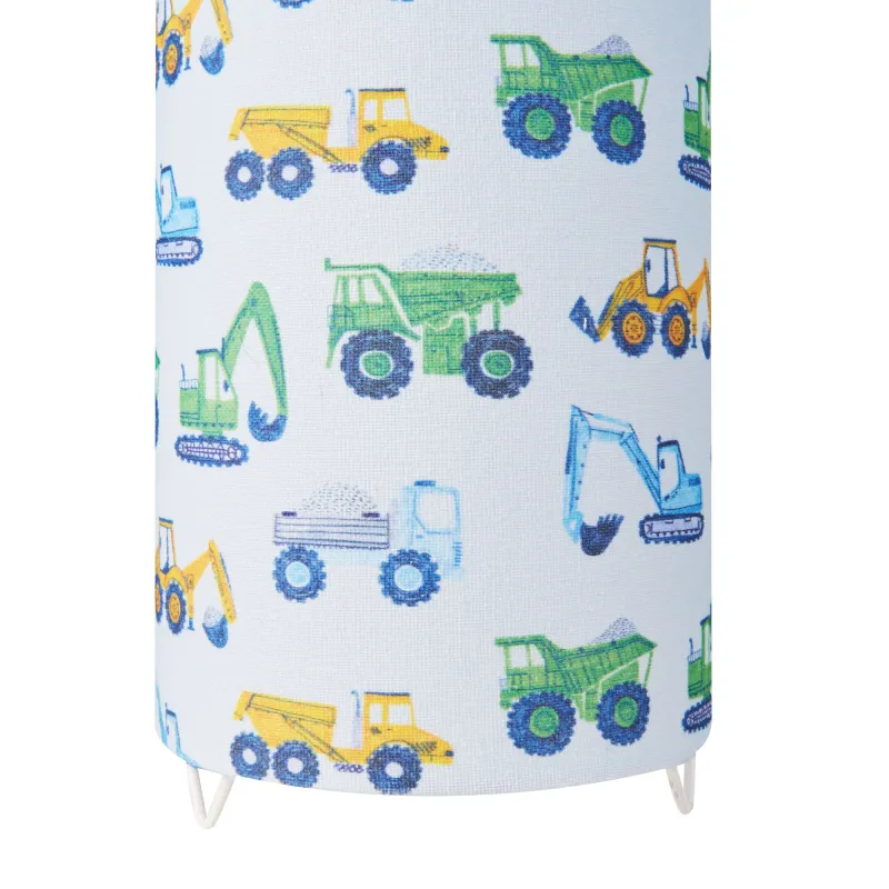 Lampe à poser Cute Tractor Lamp max 20W E14 Blanc/Multicolore 230V tissu/métal
