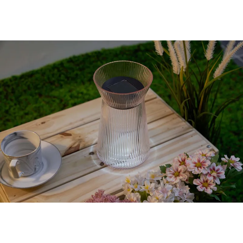 Sunshine Passion Solar lantern extérieur Rose verre