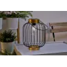 Sunshine Wonder Solar lantern extérieur Noir/Doré métal