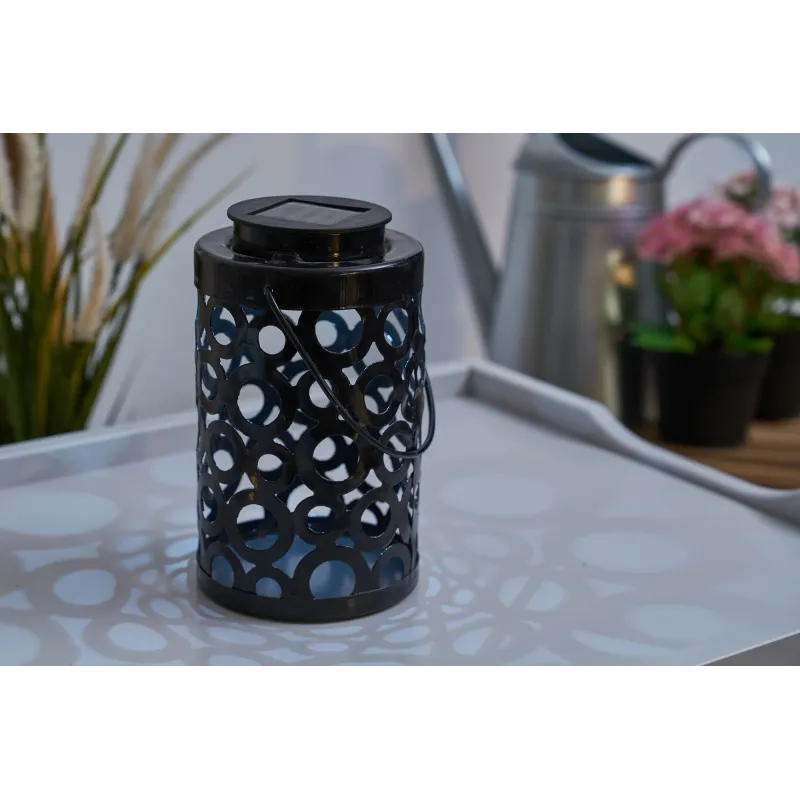 Sunshine Mind Solar lantern extérieur Noir métal
