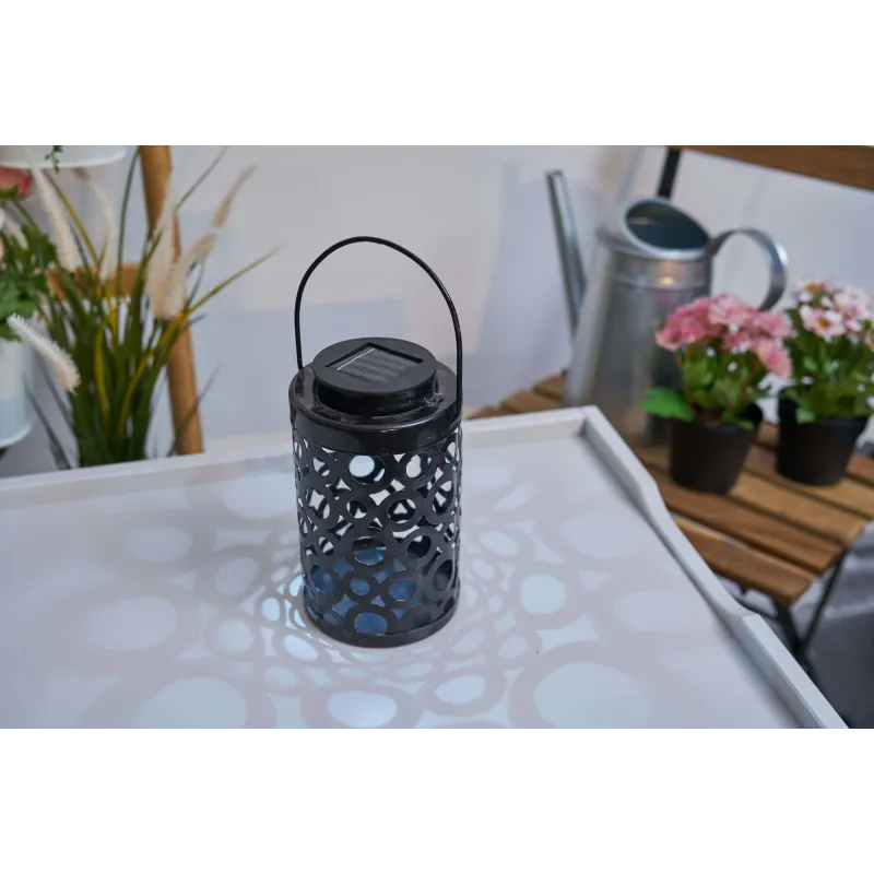 Sunshine Mind Solar lantern extérieur Noir métal