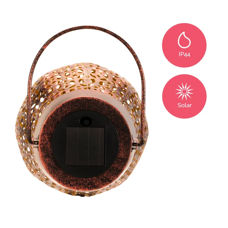 Sunshine Wish Solar lantern extérieur cuivre métal