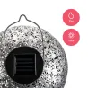 Sunshine Aura Solar lantern ext Argent Argent métal