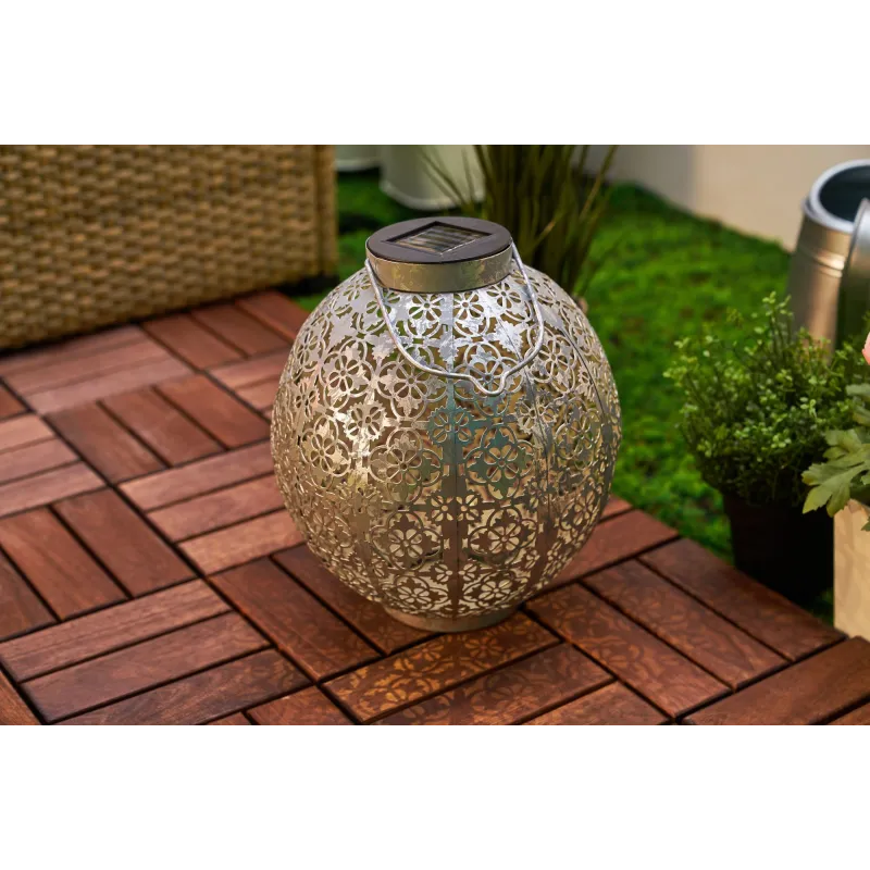 Sunshine Aura Solar lantern ext Argent Argent métal