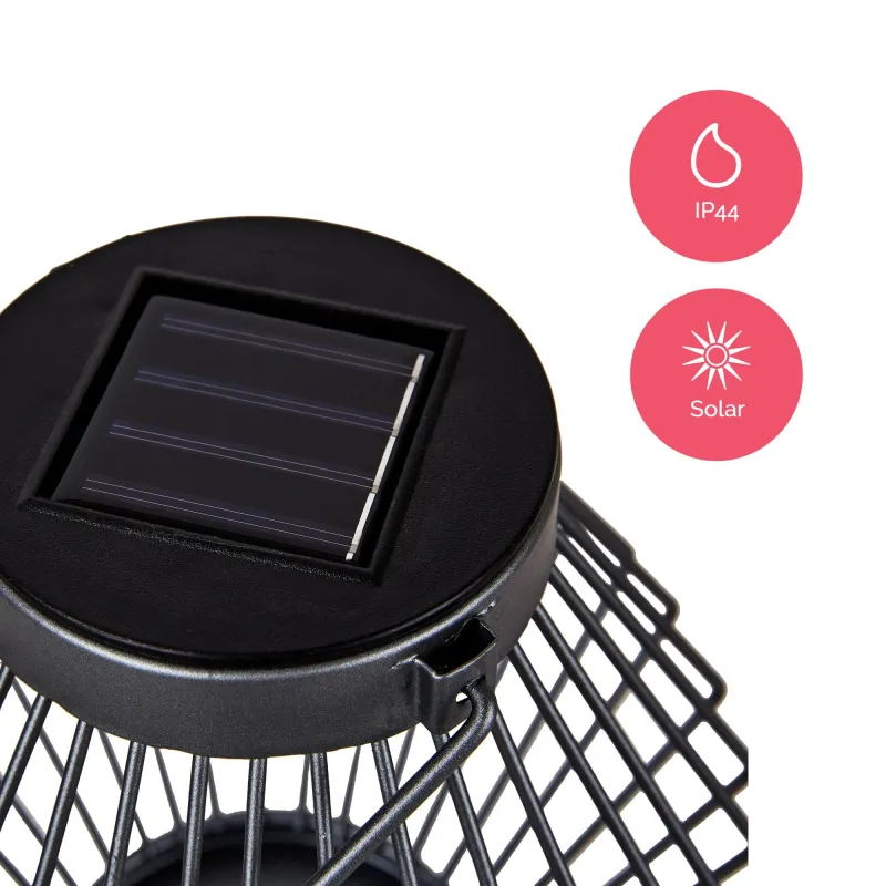 Sunshine Hope Solar lantern ext Gris Métal