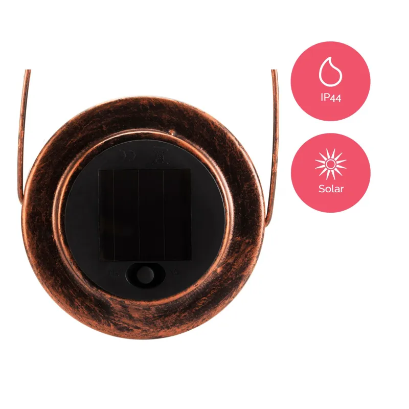 Sunshine Grace Solar lantern extérieur Cuivre métal