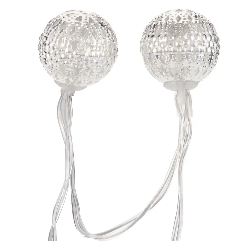 Sunshine Glamour Solar light chain Ext Argent/Noir métal/synthétique