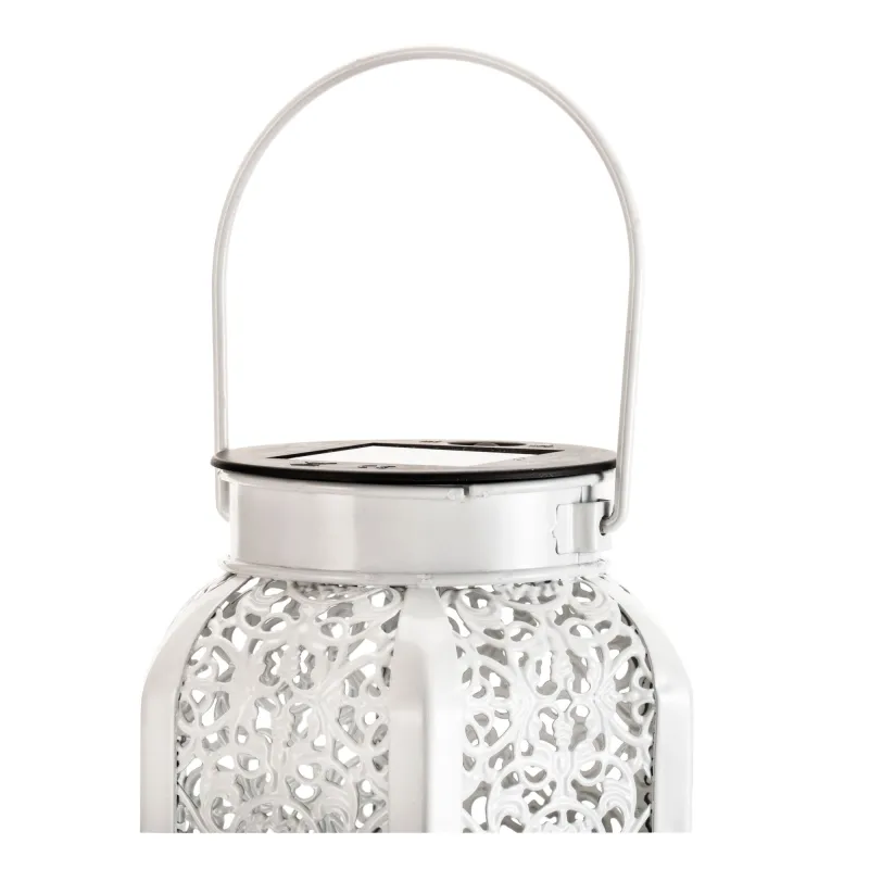 Sunshine Kiss Solar lantern extérieur Blanc métal