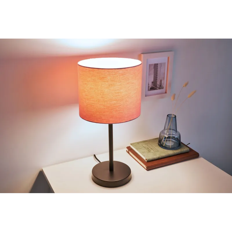 Sweet Reverie Lampe à poser max20W E27 Rose/Noir230V Tissu/Métal