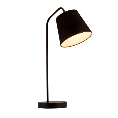 True Elegance Lampe à poser max20W E14 Noir 230V Métal/tissu