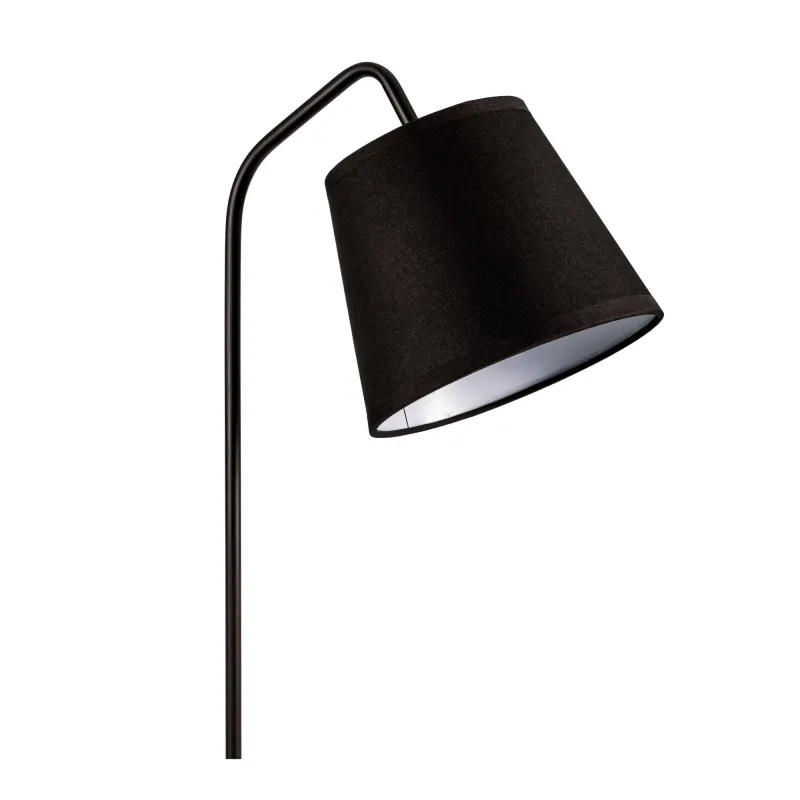True Elegance Lampe à poser max20W E14 Noir 230V Métal/tissu