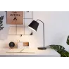 True Elegance Lampe à poser max20W E14 Noir 230V Métal/tissu