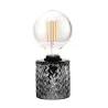 Crystal Smoke Lampe à poser max20W E27 Verre fumé 230V Verre