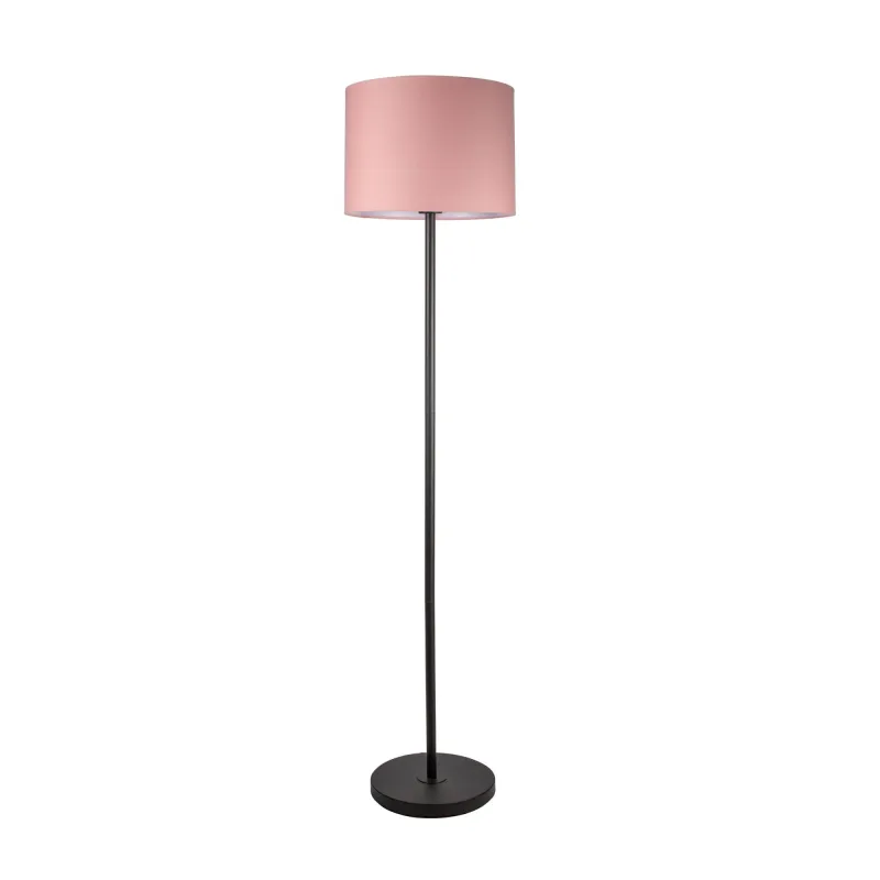 Grand Reverie Lampadaire max20W E27 Noir/Rose 230V Tissu/métal