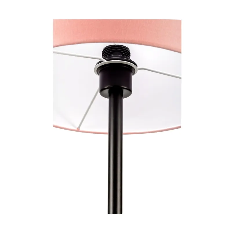Grand Reverie Lampadaire max20W E27 Noir/Rose 230V Tissu/métal