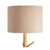 Grand Romance Lampadaire max20W E27 Blanc/Beige 230 V tissu/métal/bois