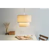 Soft Shine Suspension max20W E27 Beige 230V tissu