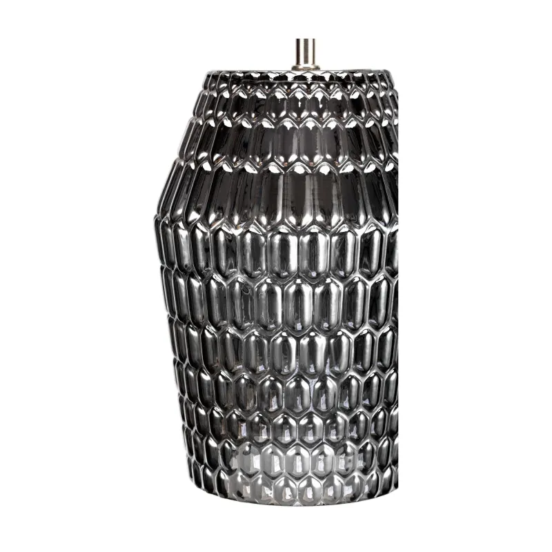 Crystal Sparkle suspension max20W E27 Verre fumé/Noir 230V Verre