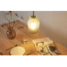 Crystal Sparkle suspension max20W E27 Verre fumé/Noir 230V Verre