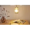 Crystal Sparkle suspension max20W E27 Verre fumé/Noir 230V Verre