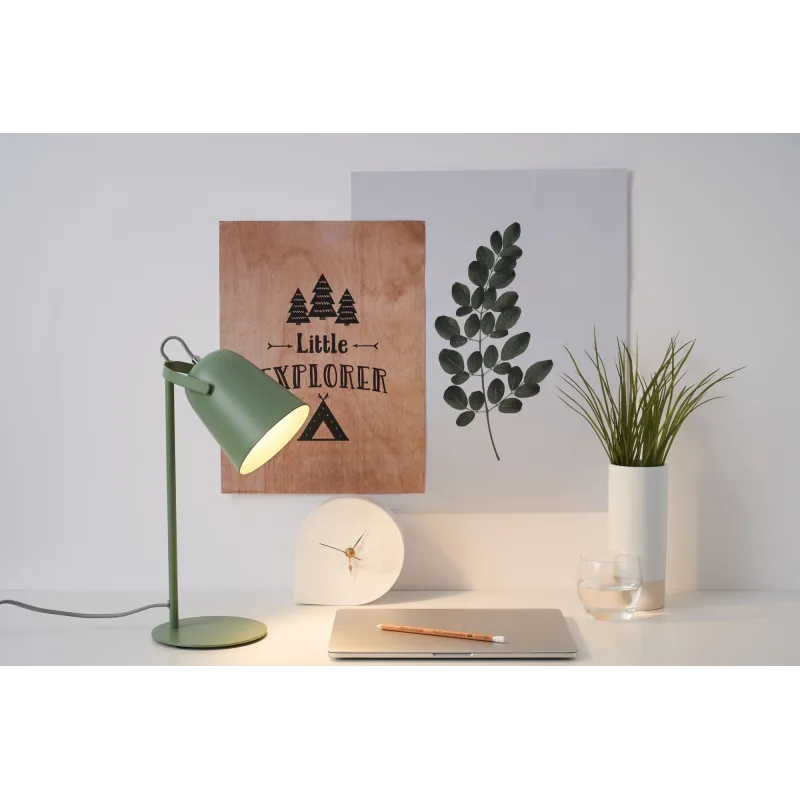 True Pistachio Lampe à poser max20W E14 Vert 230V Métal