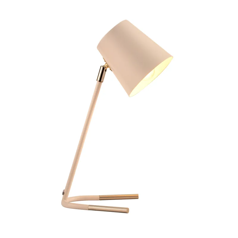 True Glow Lampe à poser max20W E14 Blanc/Argent 230V Métal