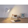 True Glow Lampe à poser max20W E14 Blanc/Argent 230V Métal