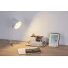 True Glow Lampe à poser max20W E14 Blanc/Argent 230V Métal