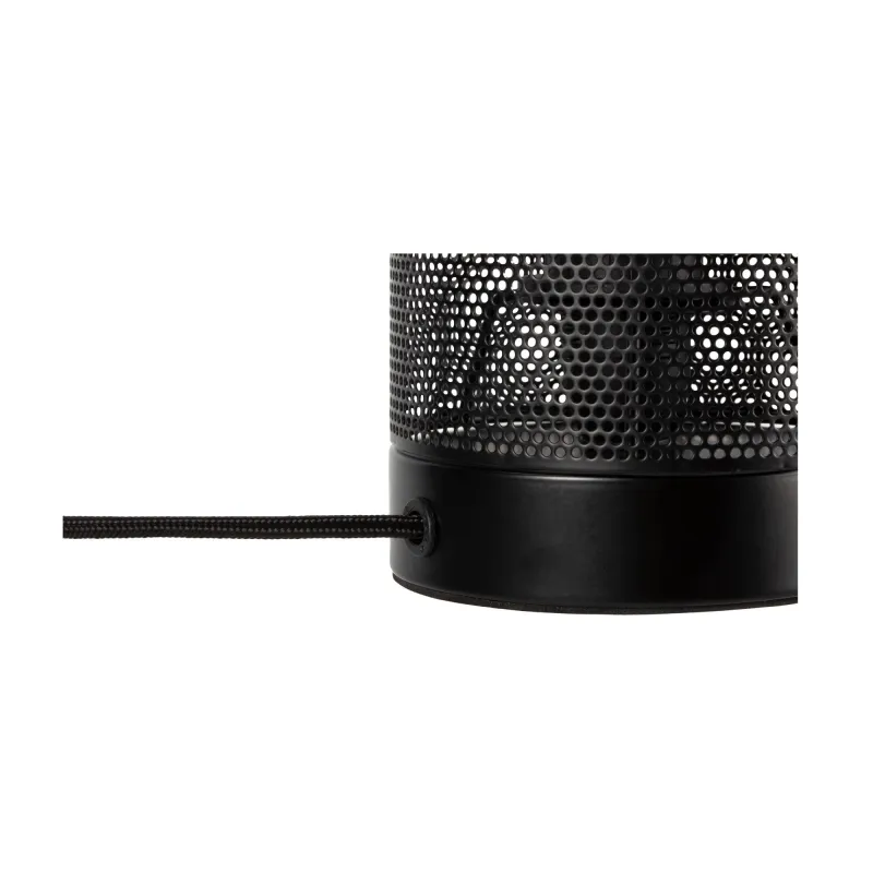 Black Mesh Lampe à poser max20W E14 Noir 230V Métal