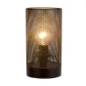 Black Mesh Lampe à poser max20W E14 Noir 230V Métal