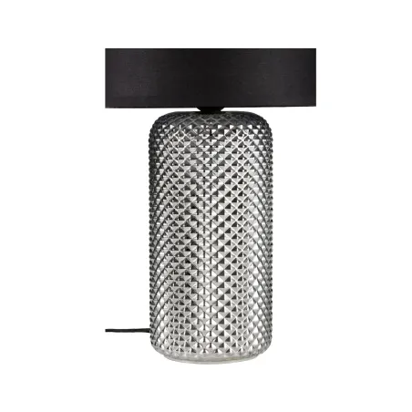 Bright Jewel Lampe à poser max20W E27 Verre fumé//Noir 230V Verre/tissu