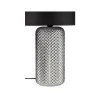 Bright Jewel Lampe à poser max20W E27 Verre fumé//Noir 230V Verre/tissu
