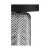 Bright Jewel Lampe à poser max20W E27 Verre fumé//Noir 230V Verre/tissu