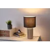 Bright Jewel Lampe à poser max20W E27 Verre fumé//Noir 230V Verre/tissu