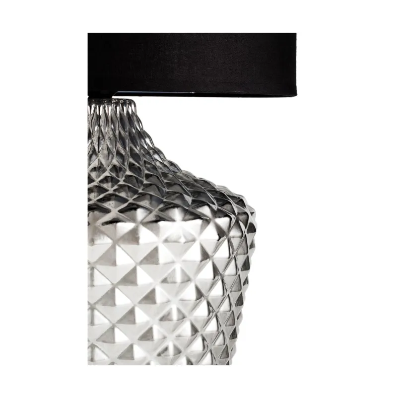 Brilliant Jewel Lampe à poser max20W E27 Verre fumé//Noir 230V Verre/tissu
