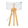 Grand Coziness Lampadaire max20W E27 Gris 230V tissu/Bois
