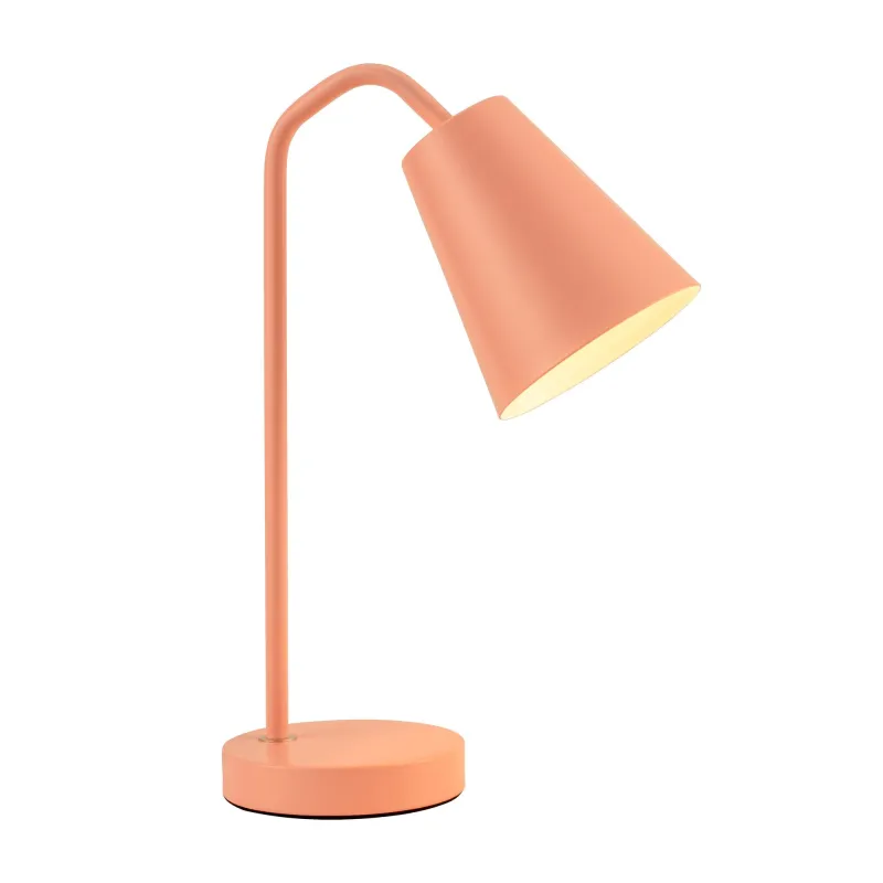 True Shine Lampe à poser max20W E14 Rose 230V Métal