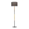 Grand Purity lampadaire max20W E27 Gris/Esthétique bois 230 V tissu/métal
