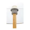 Grand Purity lampadaire max20W E27 Gris/Esthétique bois 230 V tissu/métal