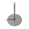 Grand Purity lampadaire max20W E27 Gris/Esthétique bois 230 V tissu/métal