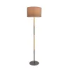 Grand Purity lampadaire max20W E27 Gris/Esthétique bois 230 V tissu/métal