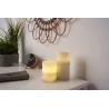 Cosy Feather Candle Bougie de cire x2 Kit Minuterie pile Gris Cire