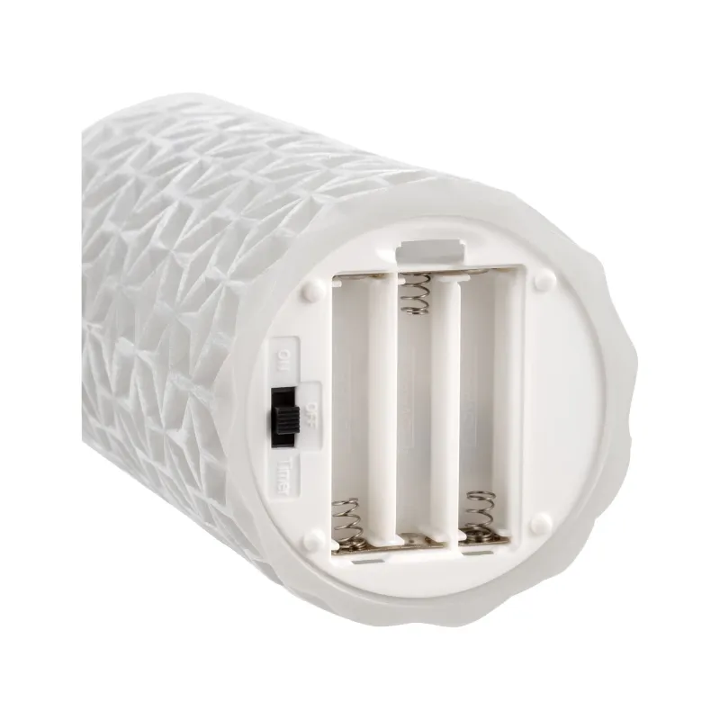 Cosy Ornament Candle bougie de cire x2 Kit Minuterie pile Beige Cire