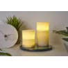 Cosy Ornament Candle bougie de cire x2 Kit Minuterie pile Beige Cire