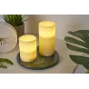 Cosy Ornament Candle bougie de cire x2 Kit Minuterie pile Beige Cire
