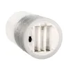 Cosy Lights Candle Bougie de cire x2 Kit Minuterie pile Blanc/Argent Cire